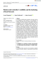 Business unit controllers’ credibility and the hardening of local forecasts