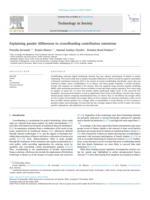 Explaining gender differences in crowdfunding contribution intentions