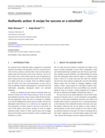 Authentic action: A recipe for success or a minefield?