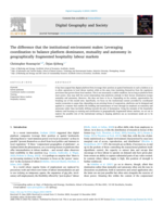 The difference that the institutional environment makes: Leveraging coordination to balance platform dominance, mutuality and autonomy in geographically fragmented hospitality labour markets