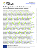Predicting attitudinal and behavioral responses to COVID-19 pandemic using machine learning