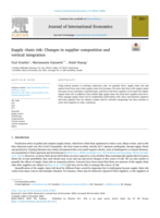 Supply chain risk: Changes in supplier composition and vertical integration