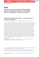 How Systemic Crises Uproot and Re‐establish Investors’ Acquisition ‘Recipes’: A Temporally Bracketed Qualitative Comparative Analysis