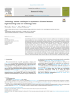 Technology transfer challenges in asymmetric alliances between high-technology and low-technology firms