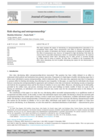 Risk-sharing and entrepreneurship