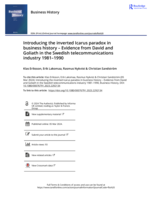 Introducing the inverted Icarus paradox in business history: Evidence from David and Goliath in the Swedish telecommunications industry 1981–1990