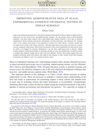 Improving administrative data at scale: Experimental evidence on digital testing in Indian schools