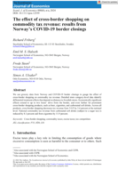 The effect of cross-border shopping on commodity tax revenue: Results from Norway's COVID-19 border closings