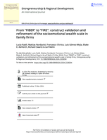 From “FIBER” to “FIRE”: Construct validation and refinement of the socioemotional wealth scale in family firms