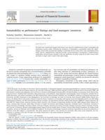 Sustainability or performance? Ratings and fund managers’ incentives