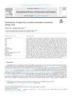 Performance of negatively screened sustainable investments during crisis