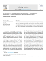 Service robots in a multi-party setting: An examination of robots' ability to detect human-to-human conflict and its effects on robot evaluations