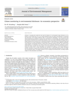 Citizen monitoring in environmental disclosure: An economics perspective