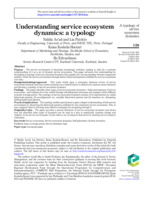 Understanding service ecosystem dynamics: A typology