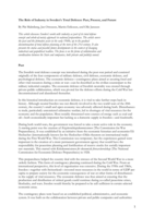 The Role of Industry in Sweden's Total Defence: Past, Present, and Future