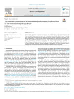 The economic consequences of environmental enforcement: Evidence from an anti-deforestation policy in Brazil