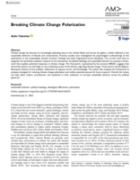 Breaking Climate Change Polarization