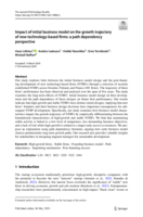 Impact of initial business model on the growth trajectory of new technology-based firms: A path dependency perspective