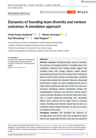 Dynamics of founding team diversity and venture outcomes: A simulation approach