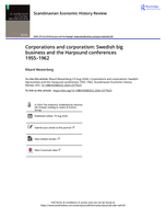 Corporations and corporatism: Swedish big business and the Harpsund conferences 1955–1962