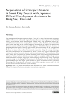 Negotiation of Strategic Distance: A Smart City Project with Japanese Official Development Assistance in Bang Sue, Thailand