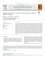 Bringing morality back in: Accounting as moral interlocutor in reflective equilibrium processes
