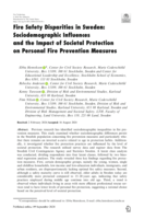 Fire Safety Disparities in Sweden: Sociodemographic Influences and the Impact of Societal Protection on Personal Fire Prevention Measures