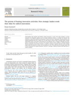 The process of framing innovation activities: How strategic leaders erode their ideas for radical innovations