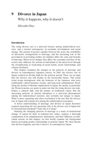 Divorce in Japan: Why it happens, why it doesn't