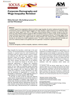 Corporate Demography and Wage Inequality: Revisited