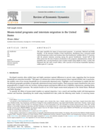 Means-tested programs and interstate migration in the United States