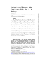 Intimations of Empire: John Dos Passos Titles the U.S.A. Trilogy