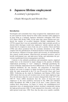 Japanese lifetime employment: A century's perspective