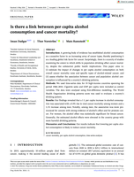 Is there a link between per capita alcohol consumption and cancer mortality?