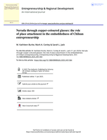 Neruda through copper-coloured glasses: The role of place attachment in the embeddedness of Chilean entrepreneurship