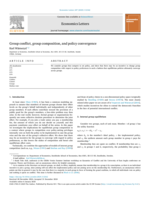 Group conflict, group composition, and policy convergence