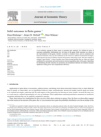 Solid outcomes in finite games