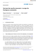 Not just the top five journals: A recipe for European economists