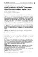Monetary Policy Transmission, Central Bank Digital Currency, and Bank Market Power