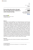 Fermenting alternatives through the more-than-human relations of craft entrepreneuring