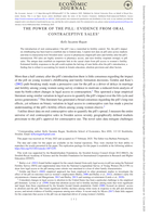 The Power of The Pill: Evidence from Oral Contraceptive Sales