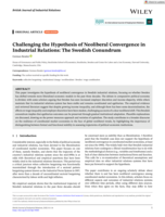 Challenging the Hypothesis of Neoliberal Convergence in Industrial Relations: The Swedish Conundrum