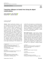Unpacking willingness in family firms facing the digital transformation