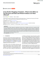 Cross-Border Shopping of Alcohol - What is the Effect on Tax Revenue and Sales and Which Products Are Most Affected?