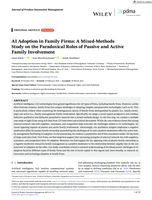 AI Adoption in Family Firms: A Mixed‐Methods Study on the Paradoxical Roles of Passive and Active Family Involvement