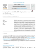 Reimagining AI for sustainability: Cultivating imagination, hope, and response-ability