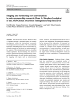 Shaping and furthering core conversations in entrepreneurship research: Dean A. Shepherd recipient of the 2025 Global Award for Entrepreneurship Research