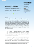 Profiting from AI: Evidence from Ericsson's Pursuit to Capture Value