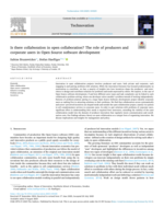 Is there collaboration in open collaboration? The role of producers and corporate users in Open Source software development