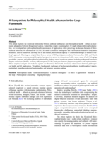 AI Companions for Philosophical Health: a Human-in-the-Loop Framework